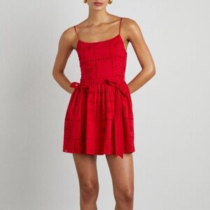 Damson Madder red mini dress